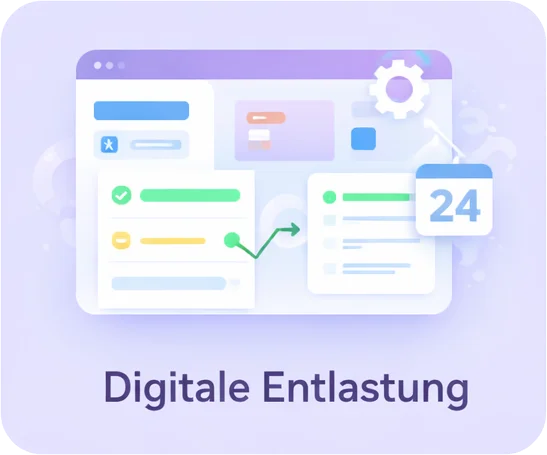 Digitale Entlastung durch Webseite