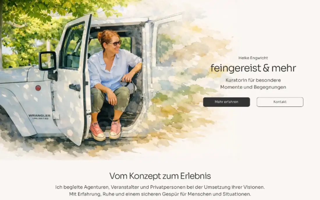 feingereist & mehr website about travel and personal encounters